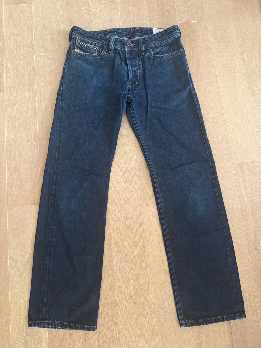 Diesel Men's Dark Blue Straight Jeans